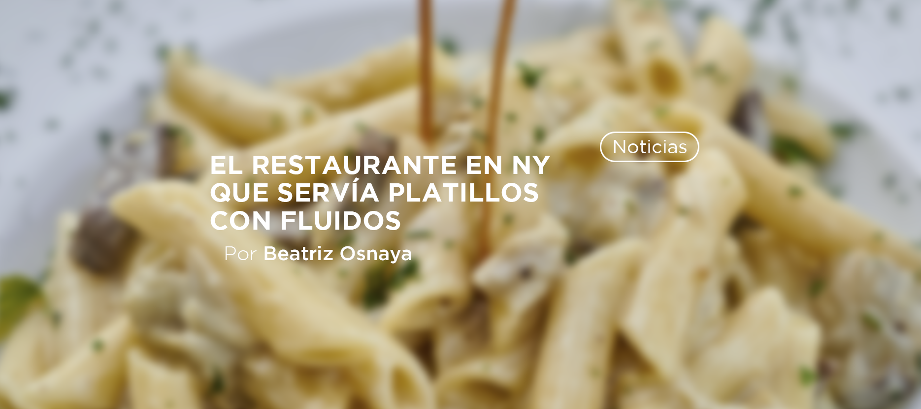 restaurante que sirve comida con semen