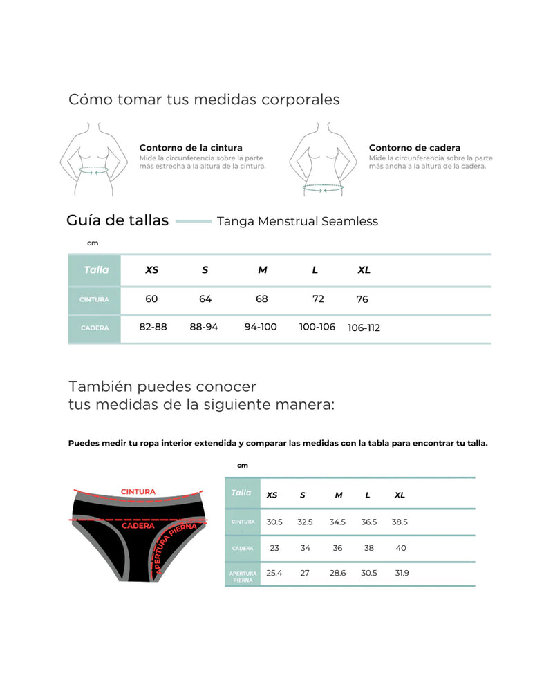 Tanga menstrual Leflou | Seamless