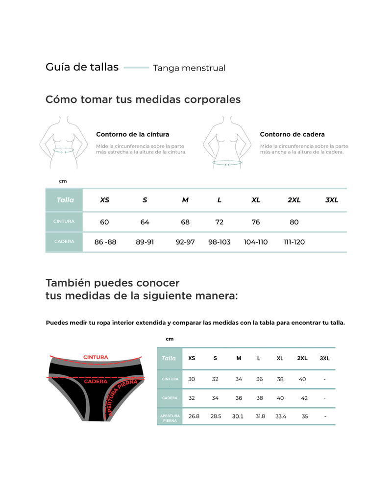 Calzón Menstrual Leflou | Tanga