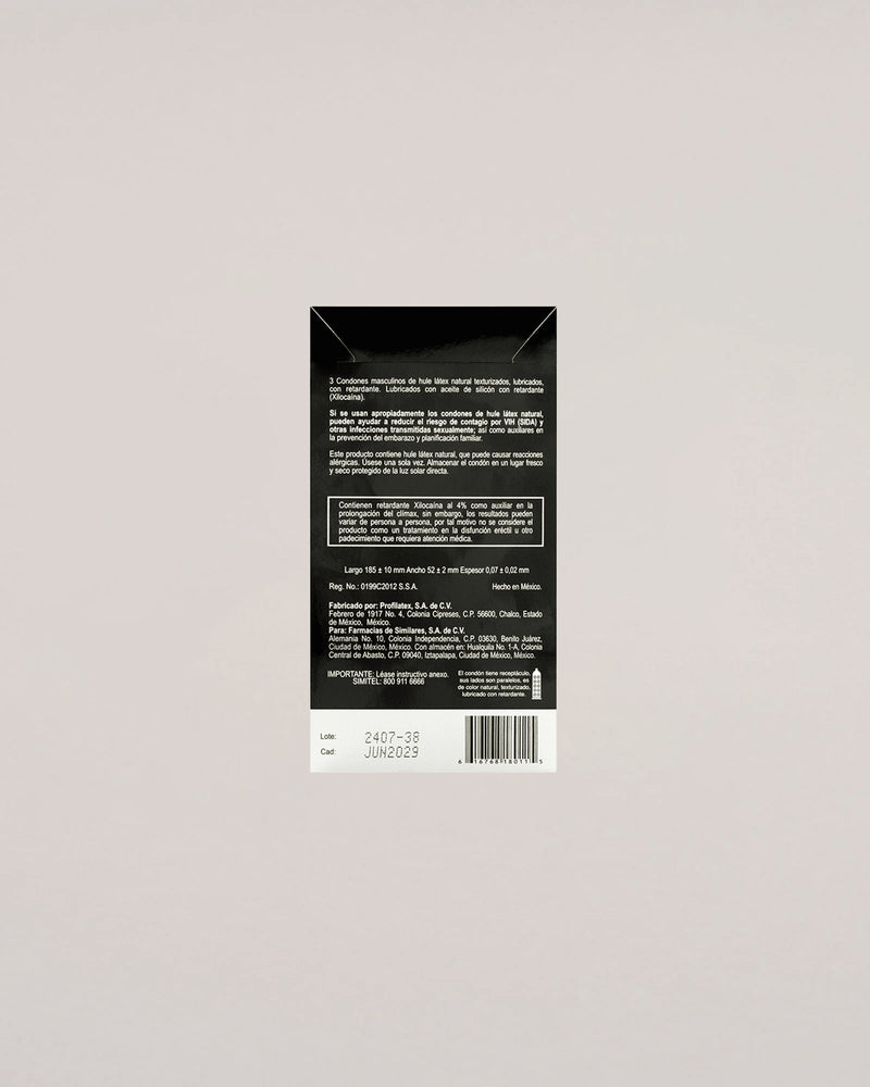 ALFA | condones texturizados efecto retardante